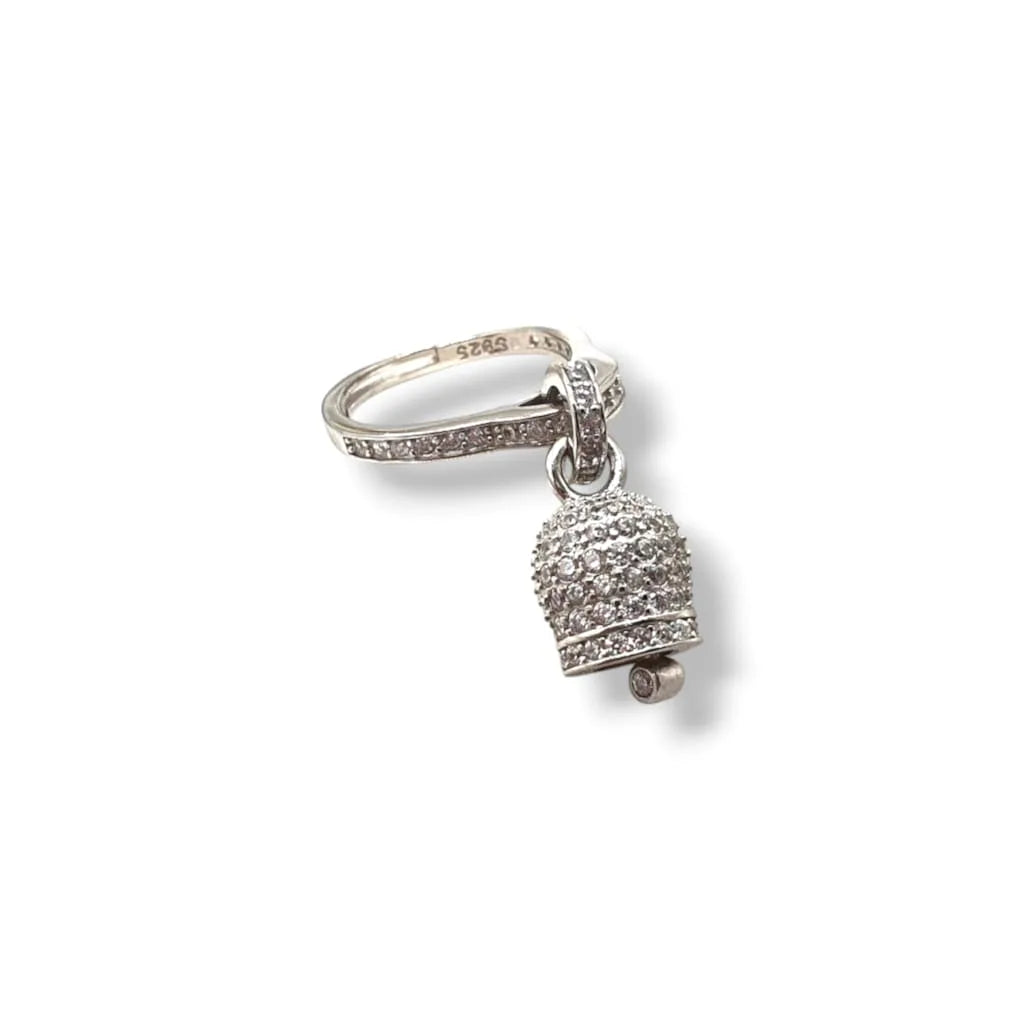 Anello donna campanella della fortuna Capri in argento zirconata