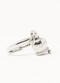 Damenring mit Capri-Glöckchen, verstellbar, aus Silber