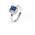 Anello donna gioielli 4US Cesare Paciotti 4uan5399w con pietra blu
