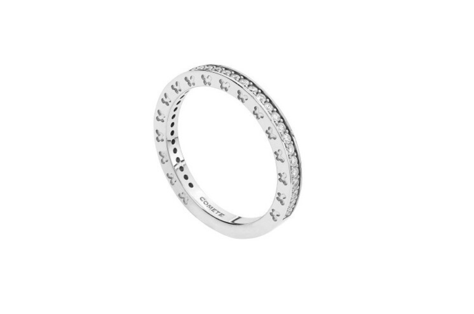 Anello donna gioielli Comete ANB 1940 oro bianco e diamanti
