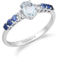 Anello donna gioielli Comete zaffiro e acquamarina ANQ 345