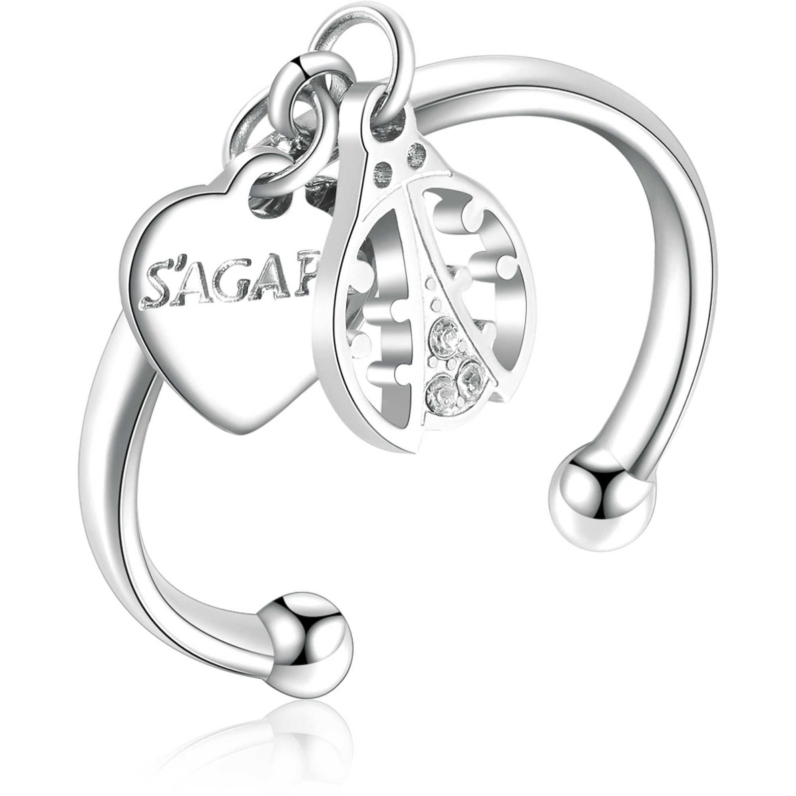 Anello donna gioielli Sagapò You coccinella regolabile syo33b