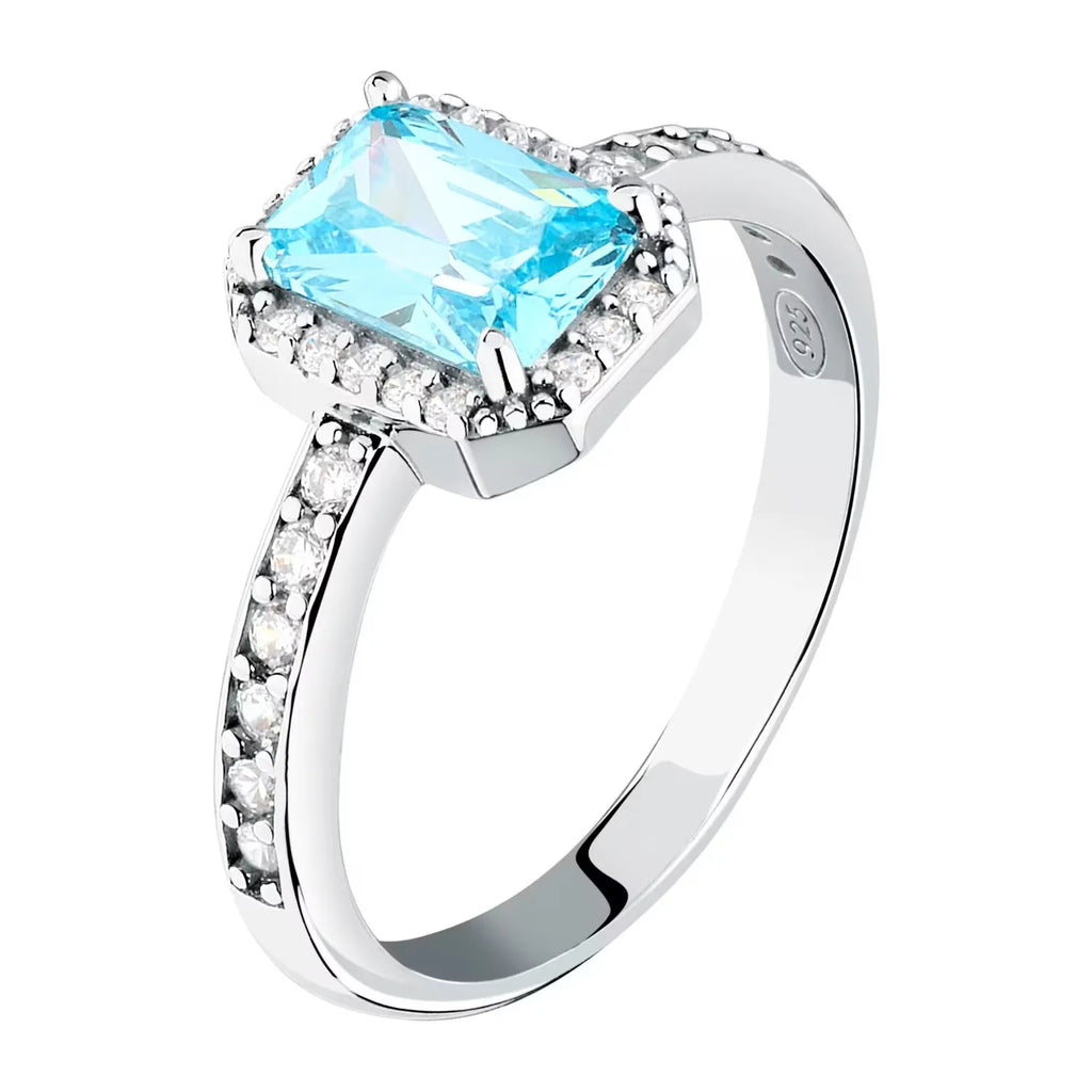 Anello donna in Argento con pietra azzurra Morellato
