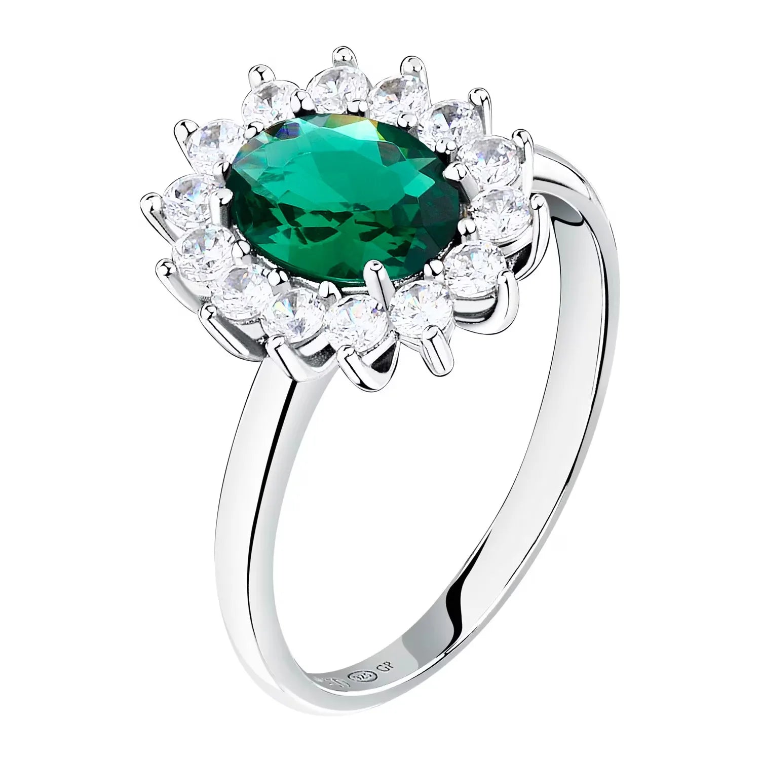 Damenring Morellato Silber Grün SAIW284016