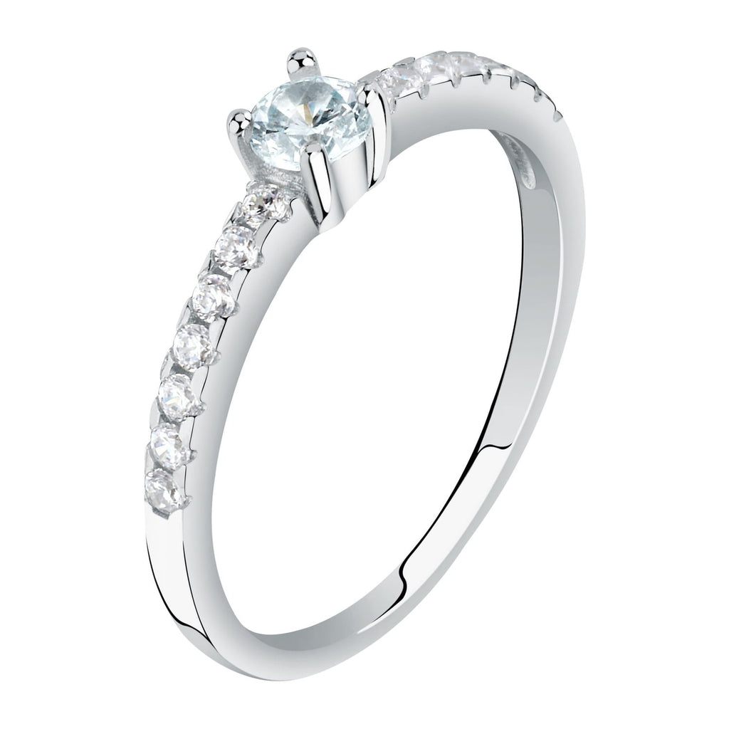 Damenring aus Silber mit Zirkonia Le petite story Größe 16 lps03awv09016