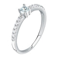 Damenring aus Silber mit Zirkonia Le petite story Größe 16 lps03awv09016