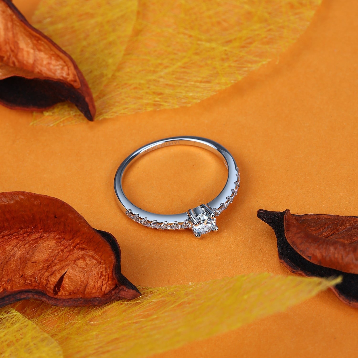 Damenring aus Silber mit Zirkonia Le petite story Größe 16 lps03awv09016