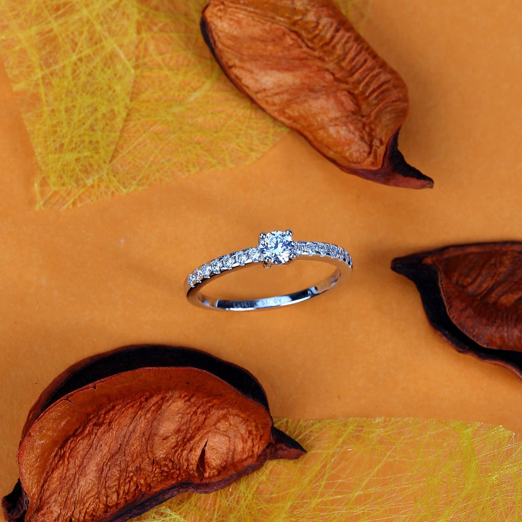 Anello donna in argento con zircone azzurro misura 14 Le petite story lps03awv05014