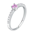 Anello in argento con zircone rosa Le petite story lps03awv06016