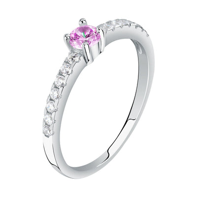 Anello in argento con zircone rosa Le petite story lps03awv06016