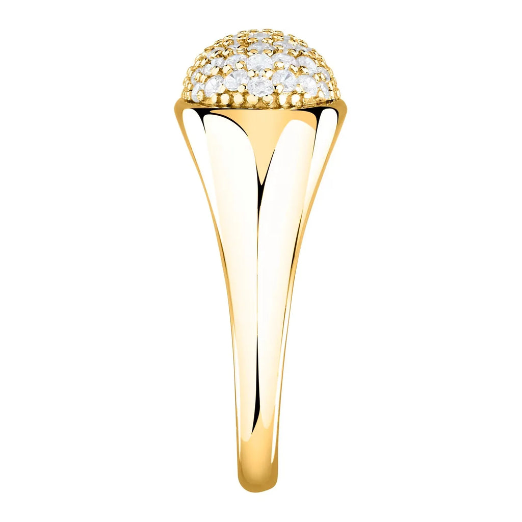 Anello donna in argento dorato e zirconi SAZB14016