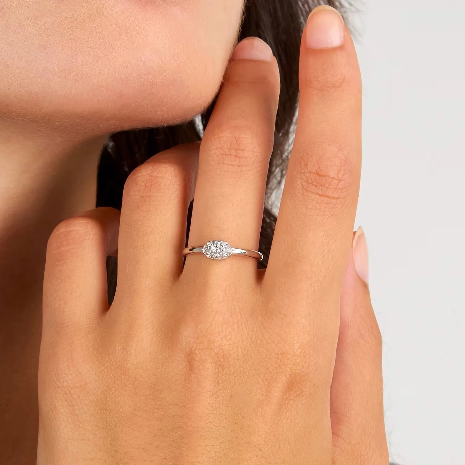 Anello donna in argento e zirconi SAZB13016
