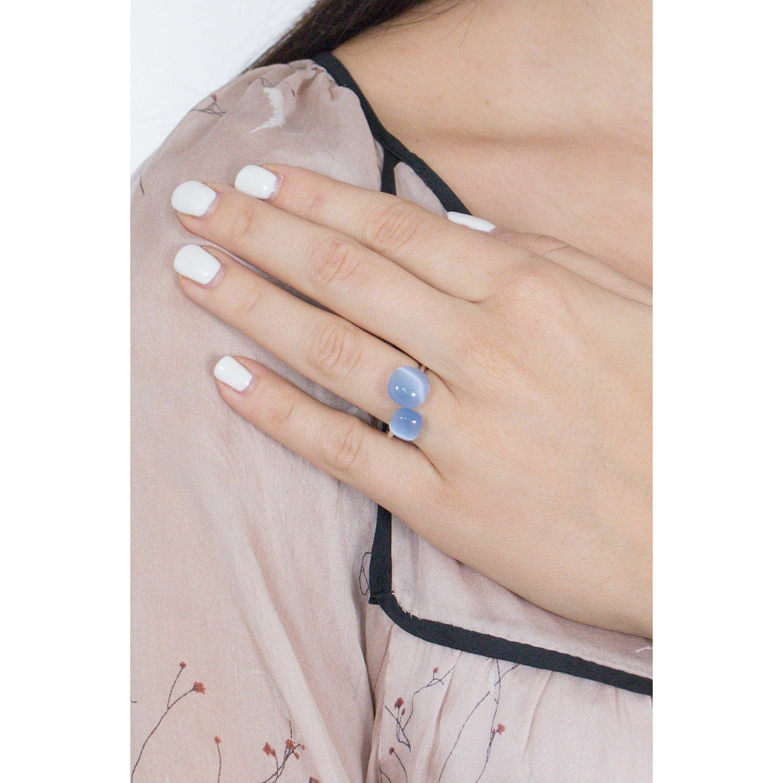 Anello donna in argento gioielli Morellato con pietra blu SAKK16016