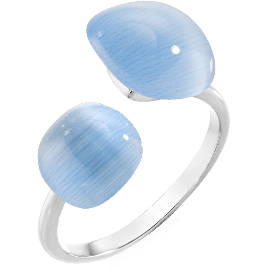 Anello donna in argento gioielli Morellato con pietra blu SAKK16016