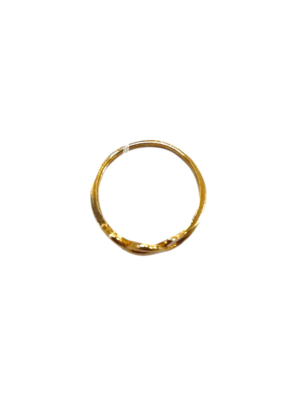 Anello donna in oro bicolore 9 carati elegante
