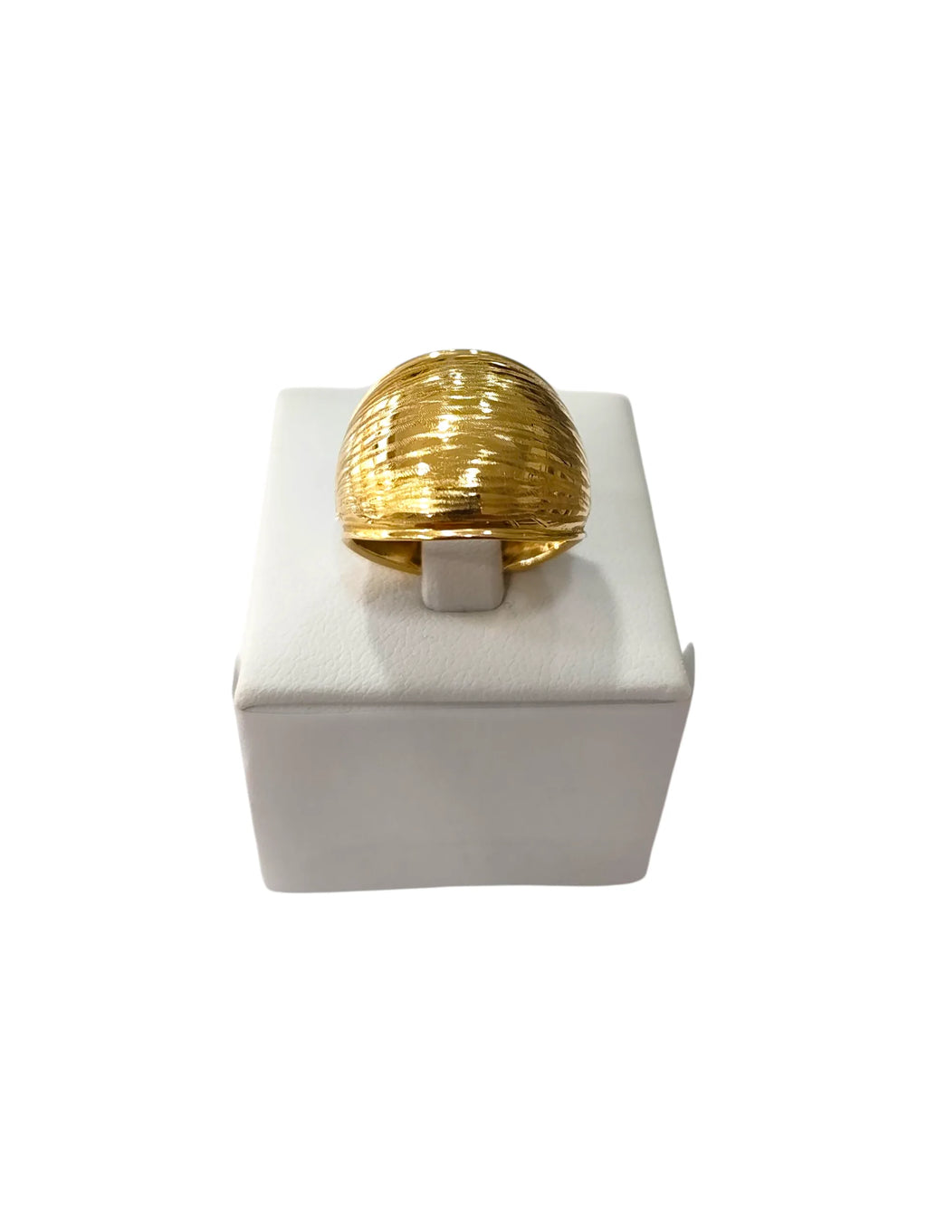 Anello donna in oro giallo 18kt bombato grande