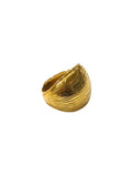 Anello donna in oro giallo 18kt bombato grande