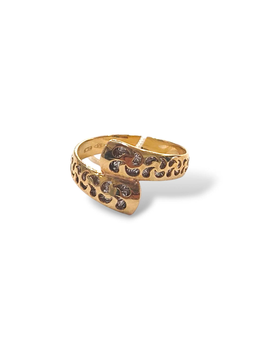 Anello donna in oro giallo 9 carati elegante