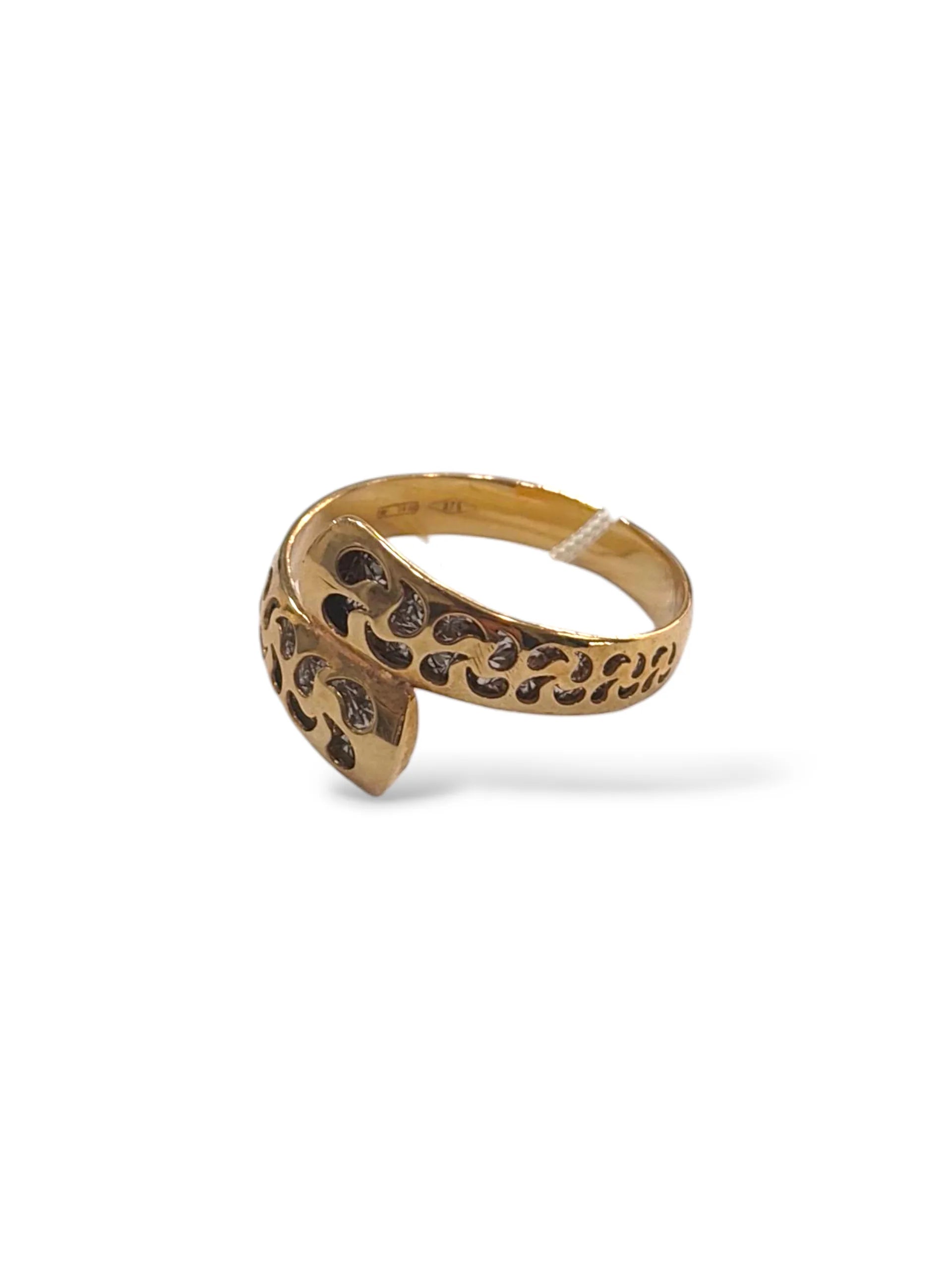 Anello donna in oro giallo 9 carati elegante