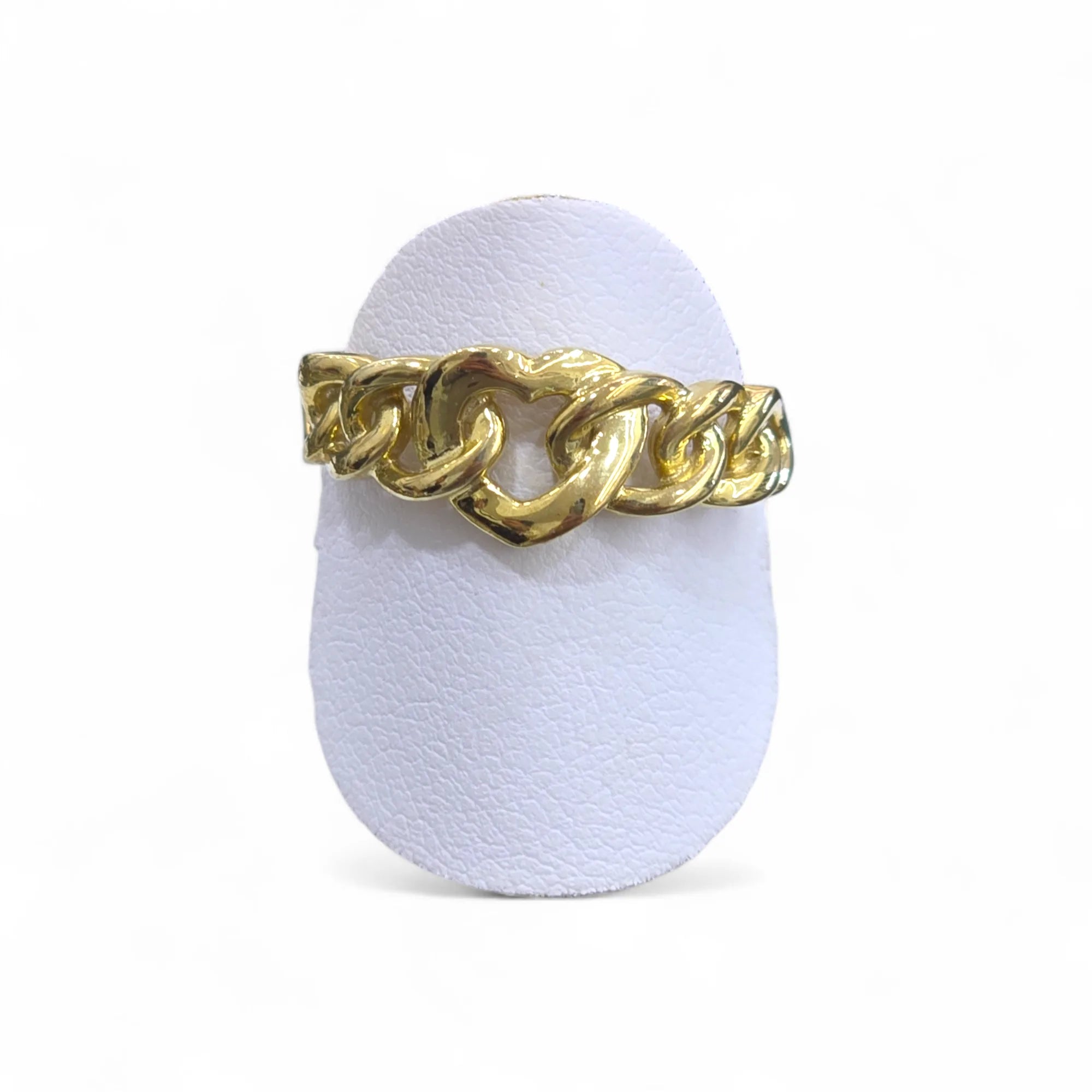 Anello donna in oro giallo 9 ct a catena con cuore Igold