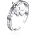 Anello donna quadrifoglio gioielli Sagapò Click sck150