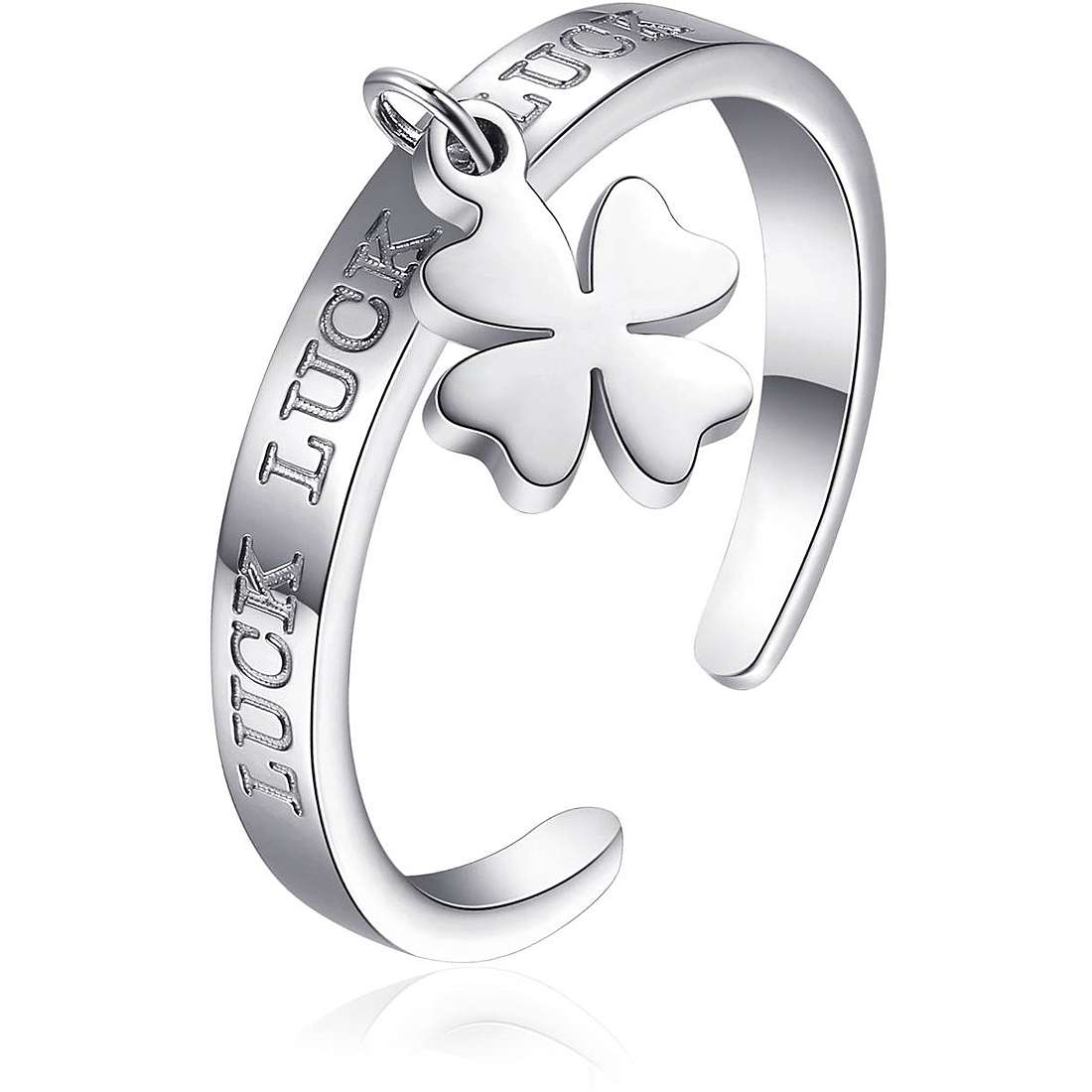 Anello donna quadrifoglio gioielli Sagapò Click sck150
