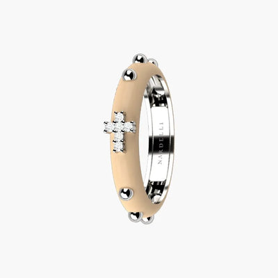 Anello donna rosario Nardelli FE0278 in oro 9kt con diamanti