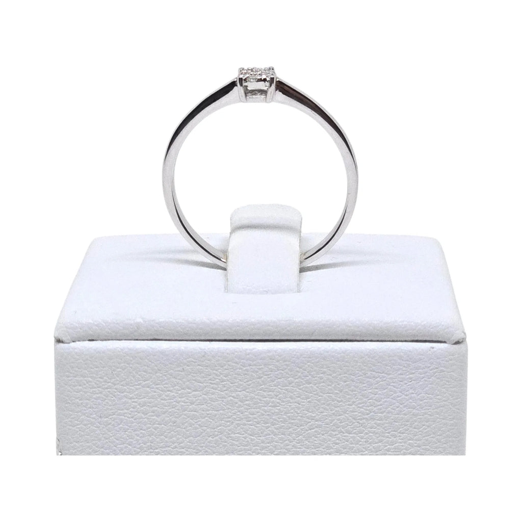 Anello donna solitario in oro e diamanti Pg gioielli