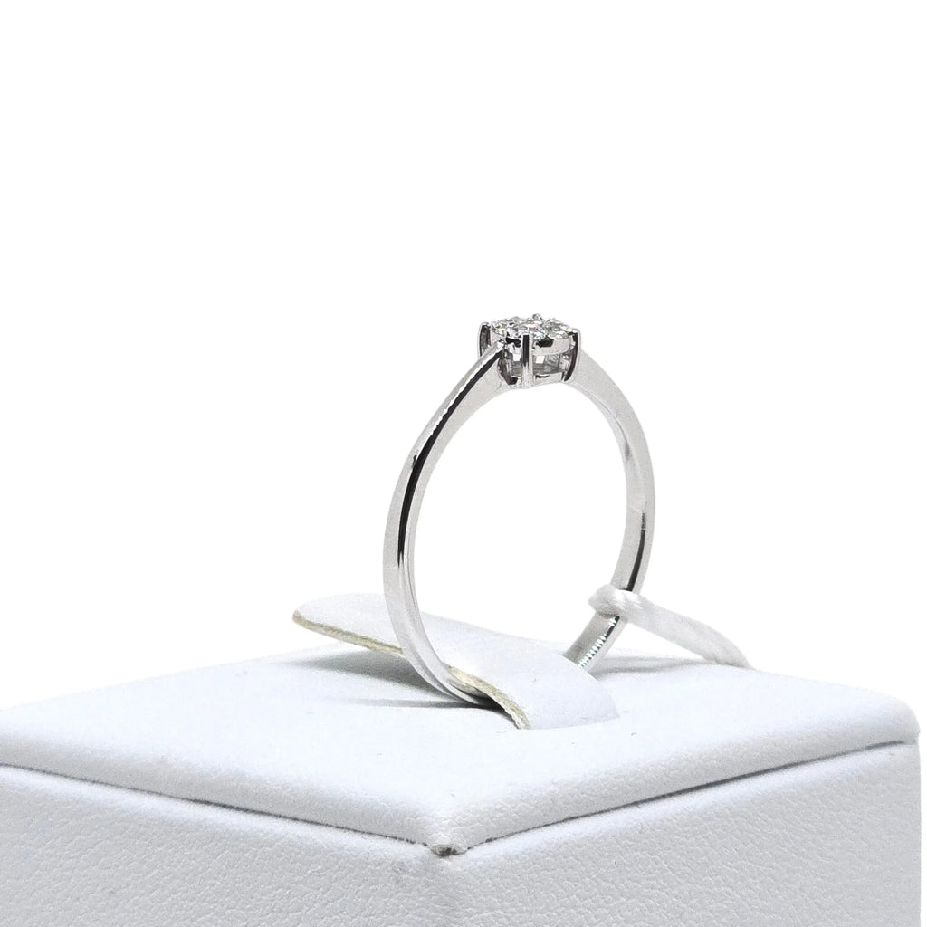 Anello donna solitario in oro e diamanti Pg gioielli anfairy/3