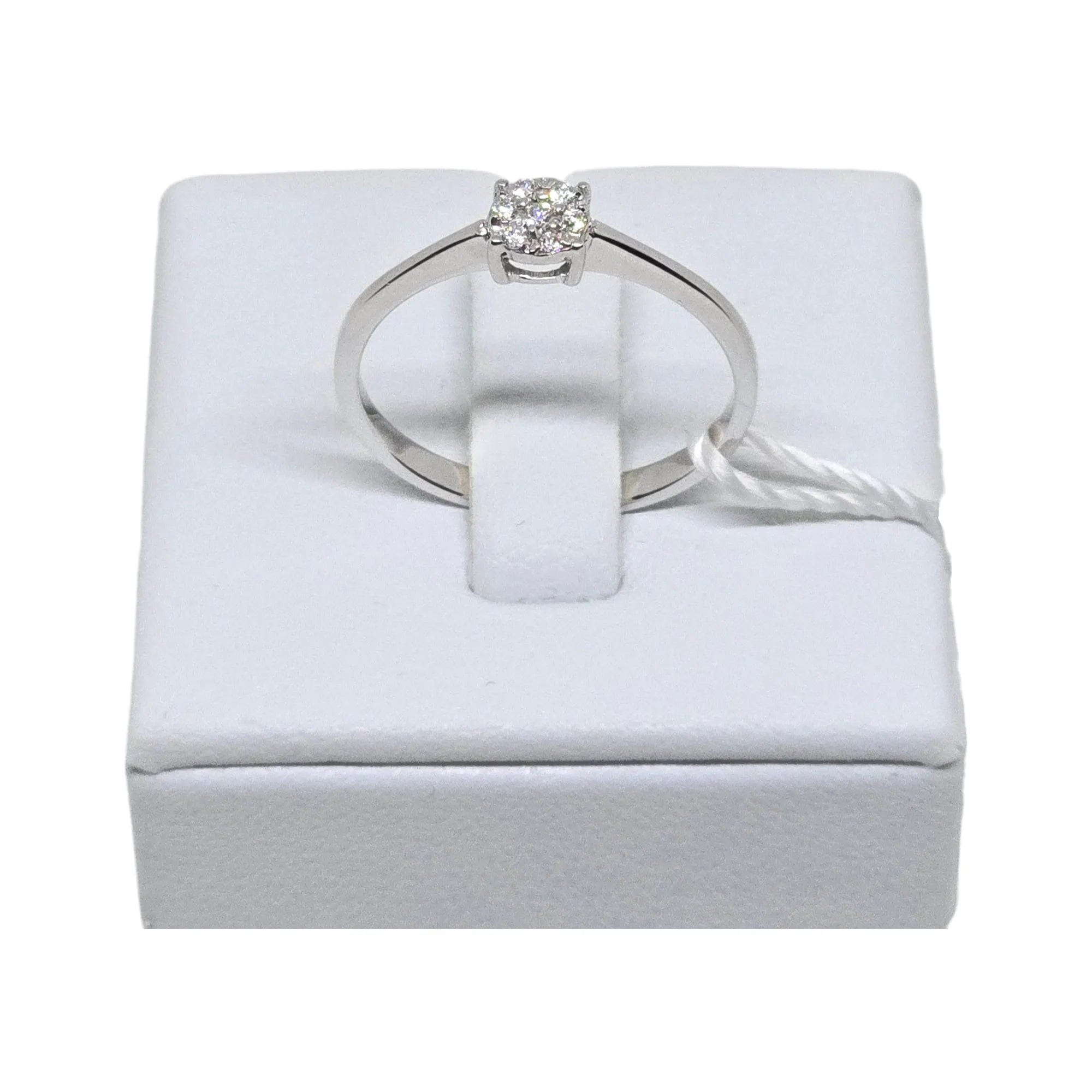 Anello donna solitario in oro e diamanti Pg gioielli anfairy/3