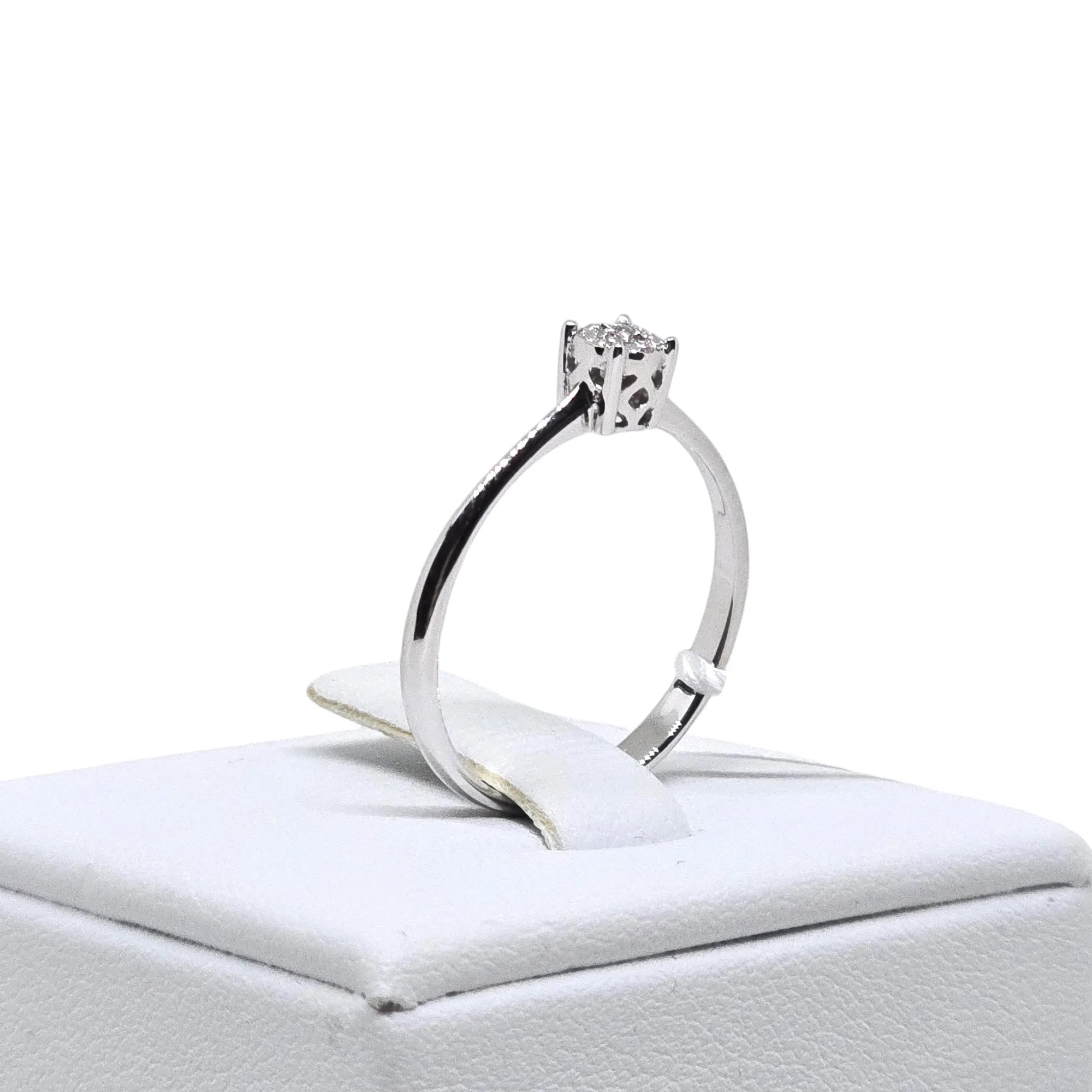 Anello donna solitario in oro e diamanti Pg gioielli anidem/1