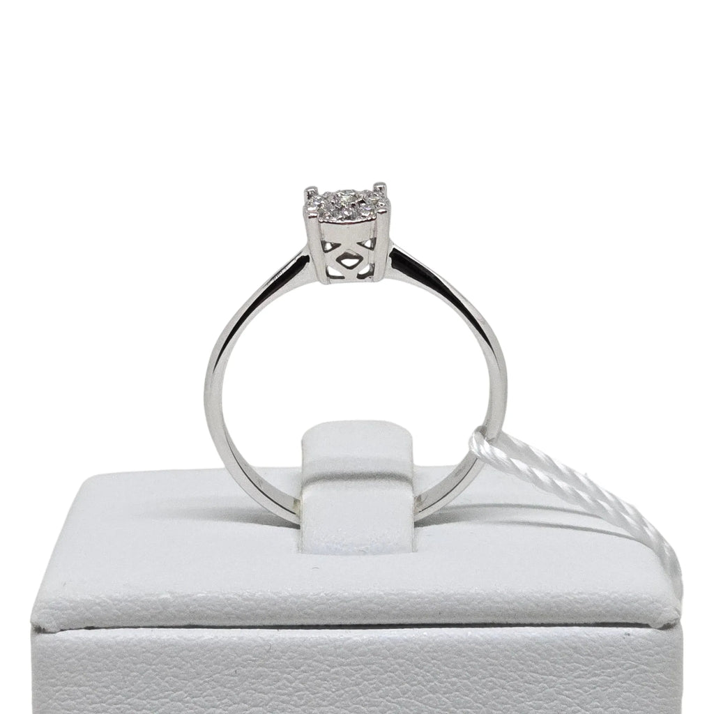 Anello donna solitario in oro e diamanti Pg gioielli anidem/3