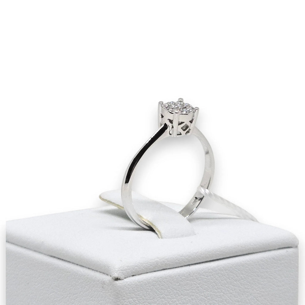 Anello donna solitario in oro e diamanti Pg gioielli anidem/3