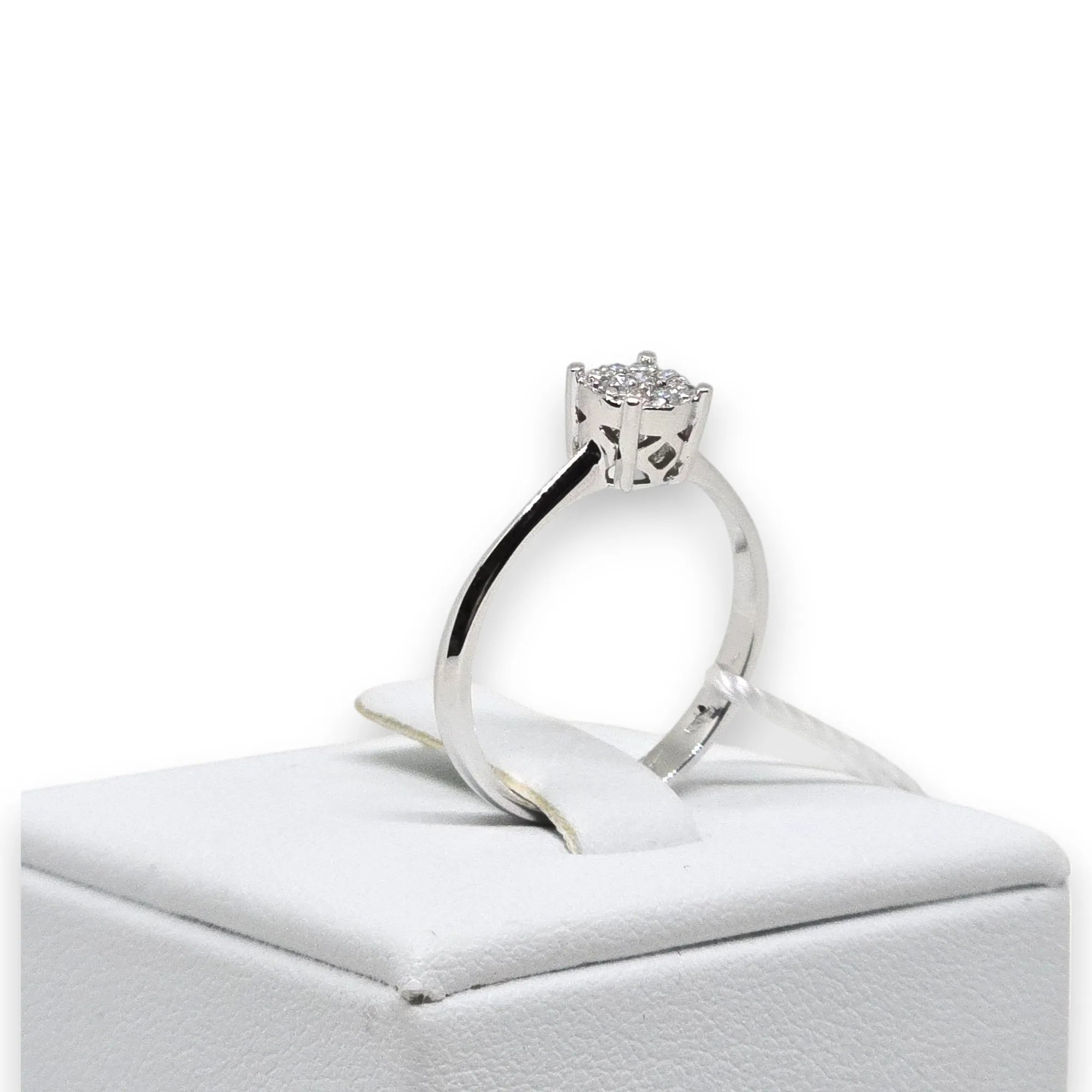 Anello donna solitario in oro e diamanti Pg gioielli anidem/3