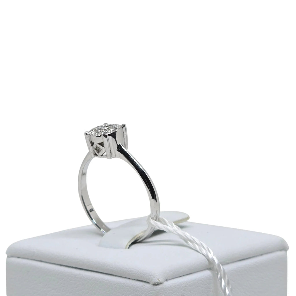 Anello donna solitario in oro e diamanti Pg gioielli anidem/4