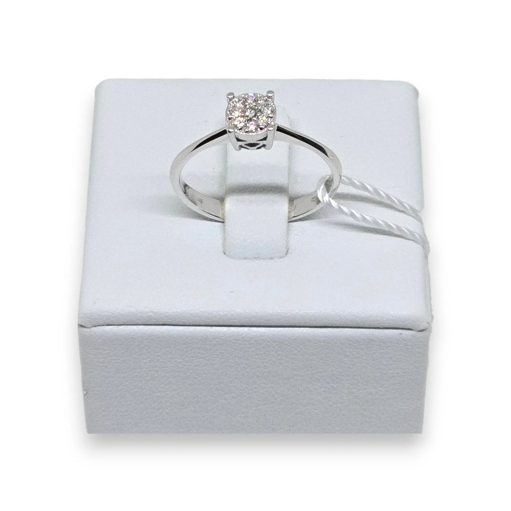 Anello donna solitario in oro e diamanti Pg gioielli anidem/3