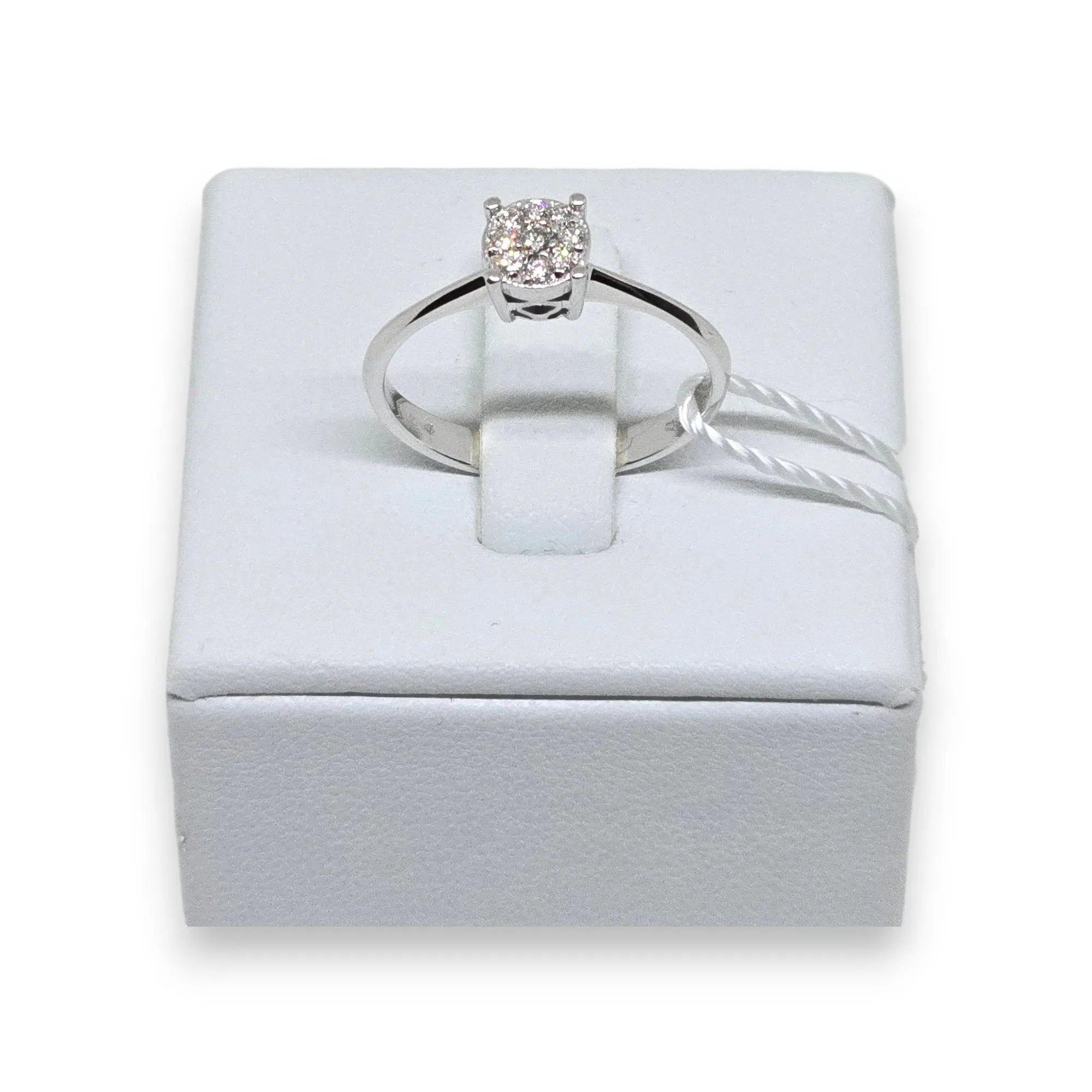 Anello donna solitario in oro e diamanti Pg gioielli anidem/3