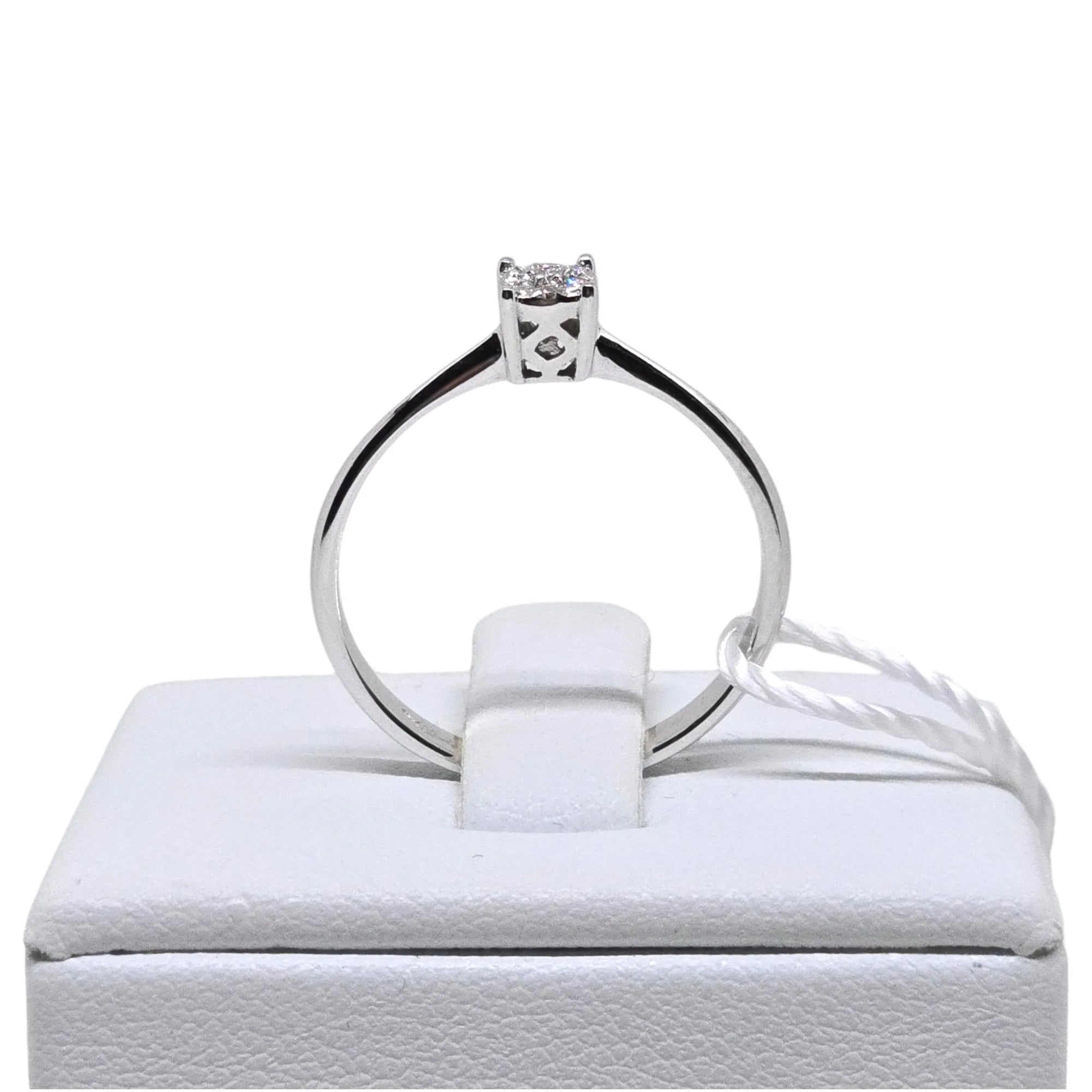 Anello donna solitario in oro e diamanti Pg gioielli anidem/1