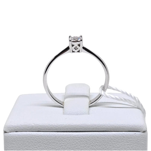 Anello donna solitario in oro e diamanti Pg gioielli anidem/1