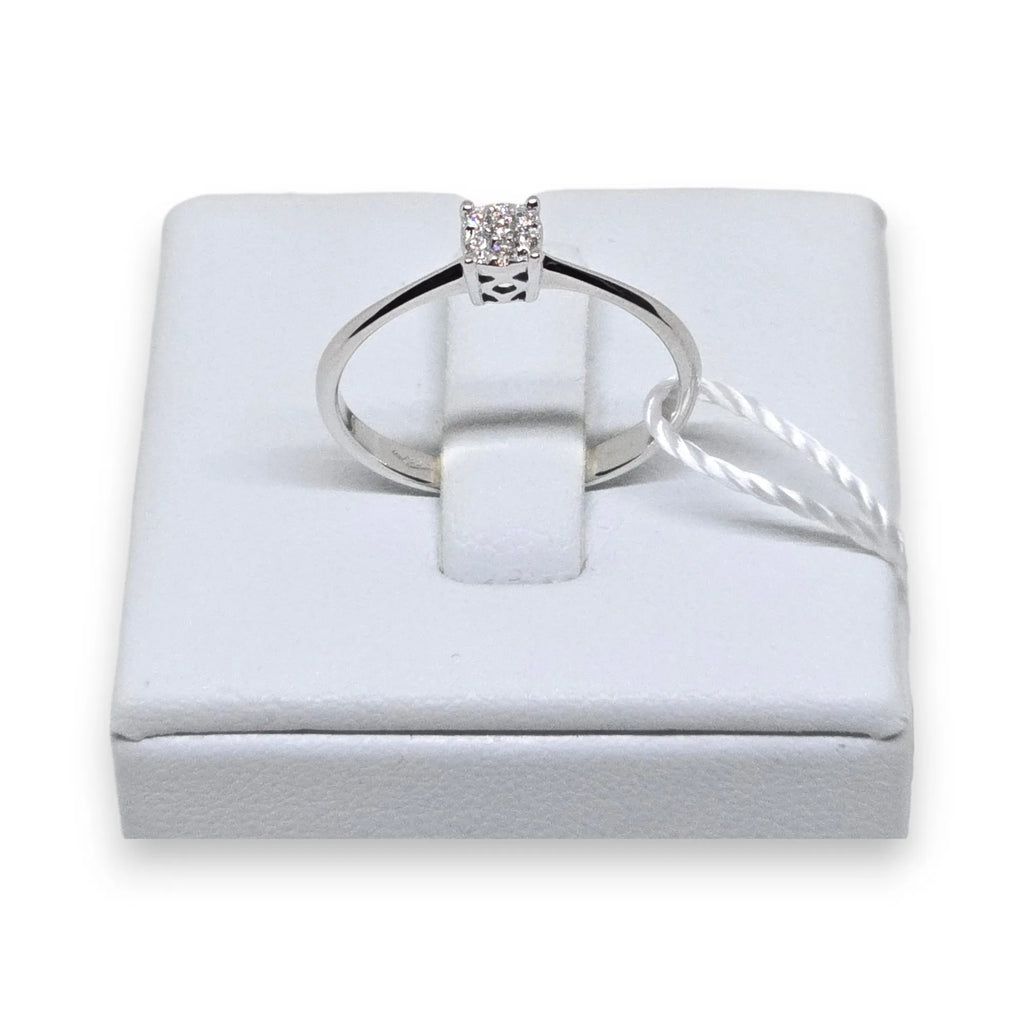 Anello donna solitario in oro e diamanti Pg gioielli anidem/1