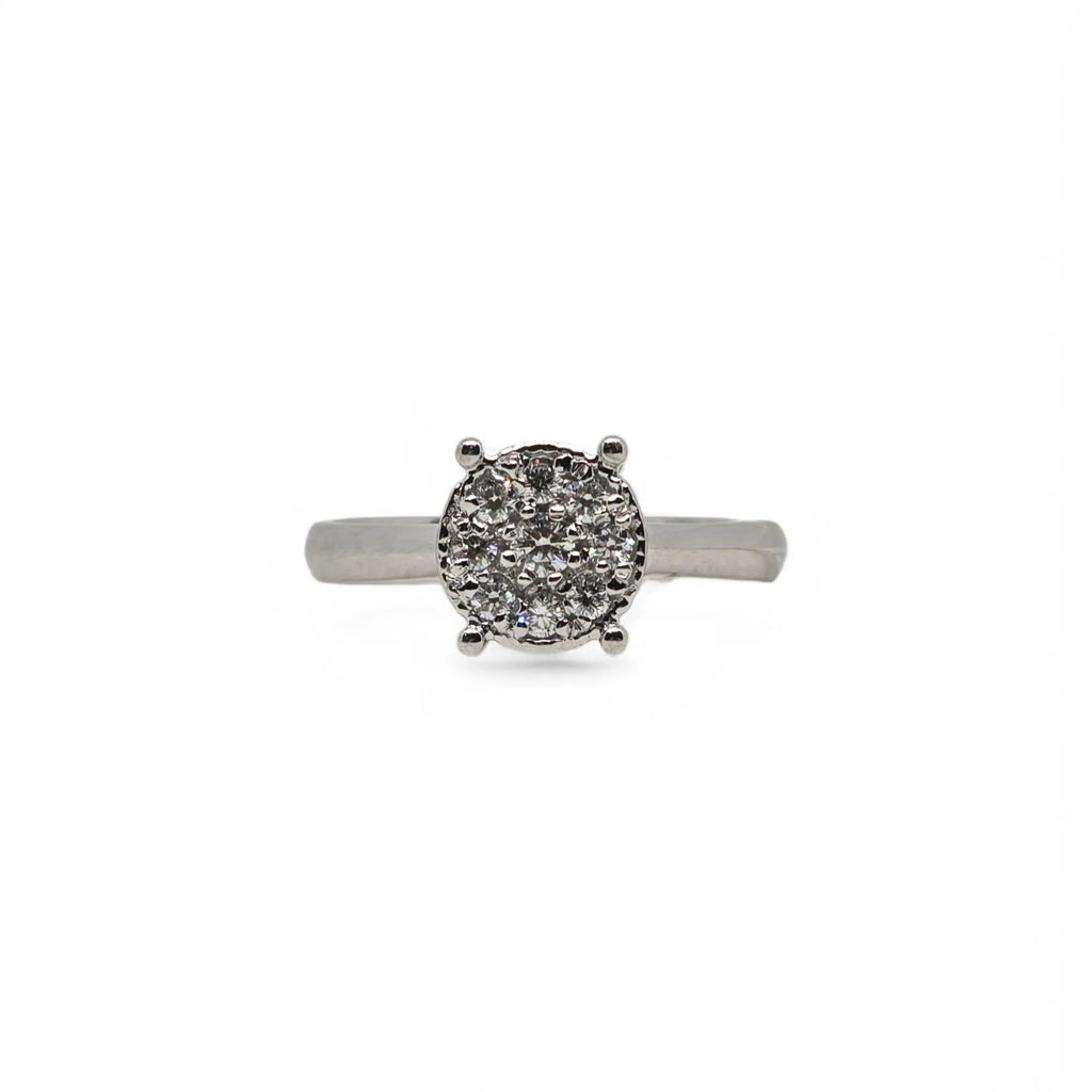 Anello donna solitario in oro e diamanti Pg gioielli anidem/5