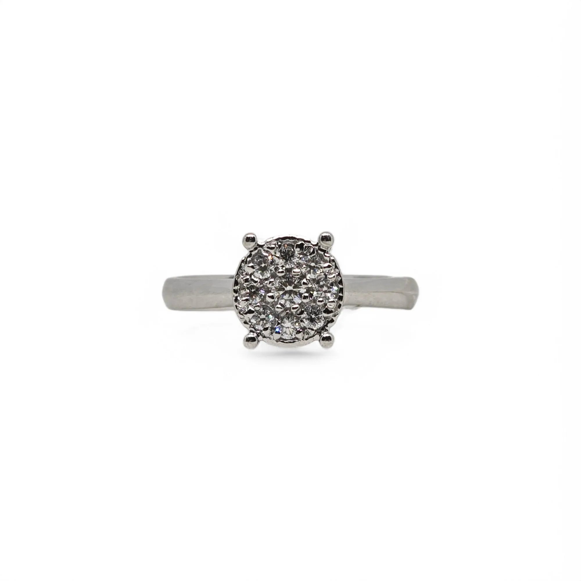 Anello donna solitario in oro e diamanti Pg gioielli anidem/5