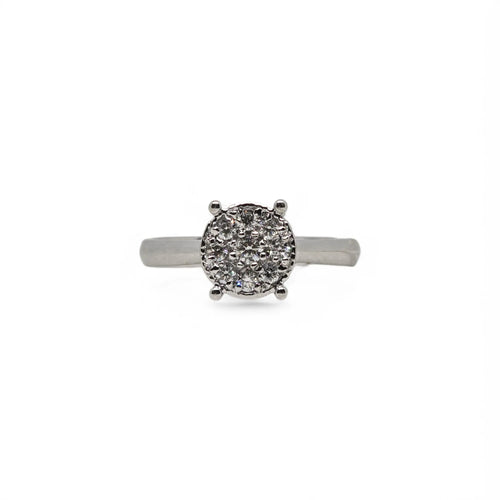 Anello donna solitario in oro e diamanti Pg gioielli anidem/5