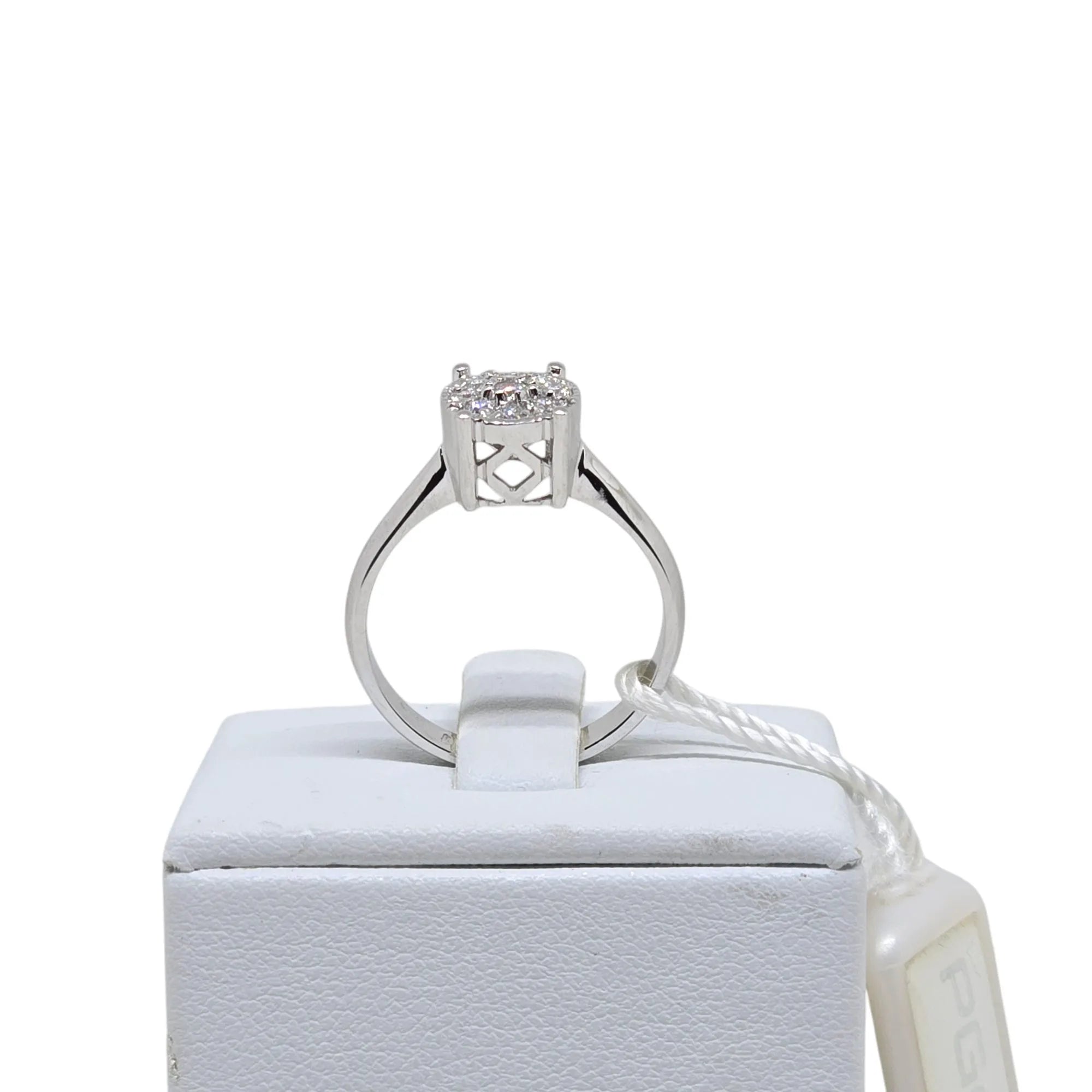 Anello donna solitario in oro e diamanti Pg gioielli anidem/5