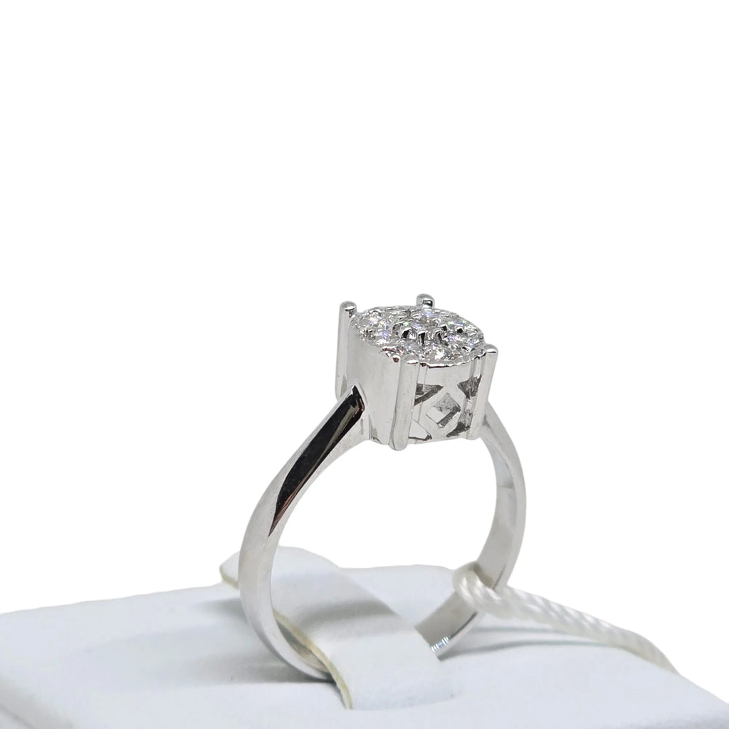Anello donna solitario in oro e diamanti Pg gioielli anidem/5