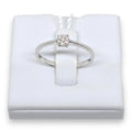 Anello donna solitario in oro e diamanti Pg gioielli