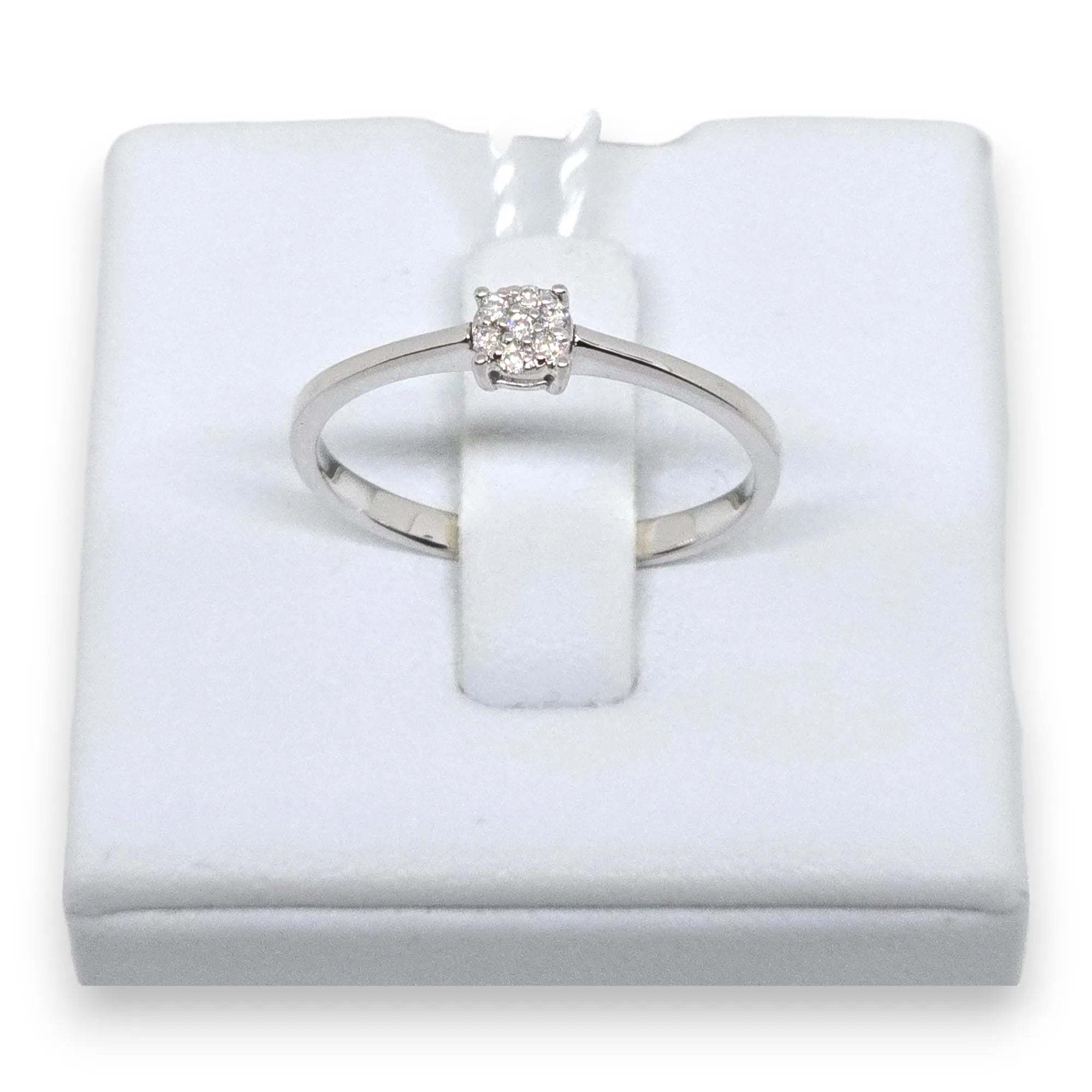 Anello donna solitario in oro e diamanti Pg gioielli