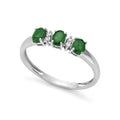 Anello donna trilogy in oro e diamanti con smeraldi collezione luce 150 linea iride trilogy – DonnaOro DHAE9619.004