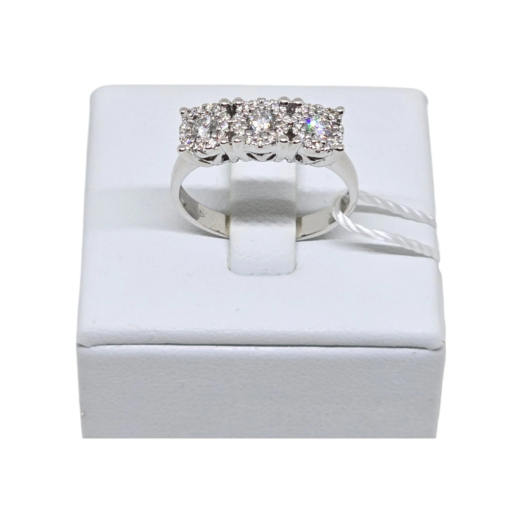 Anello donna trilogy in oro e diamanti Pg gioielli Trichic/4