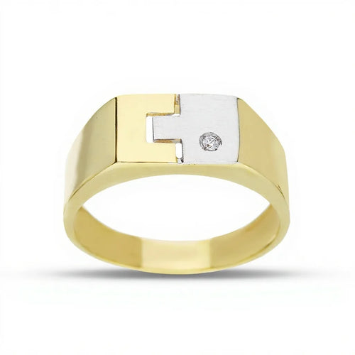 Herren-Fantasie-Ring aus 18kt Gold